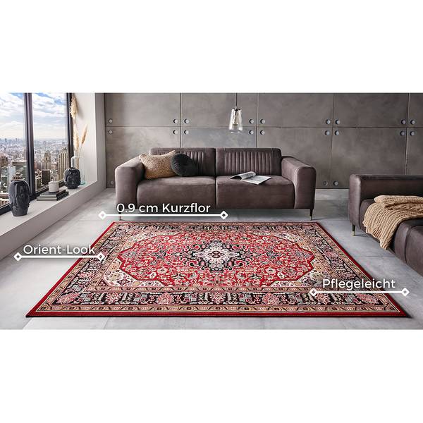Tappeto a pelo corto Skazar Isfahan Rosso mattone - 80 x 150 cm