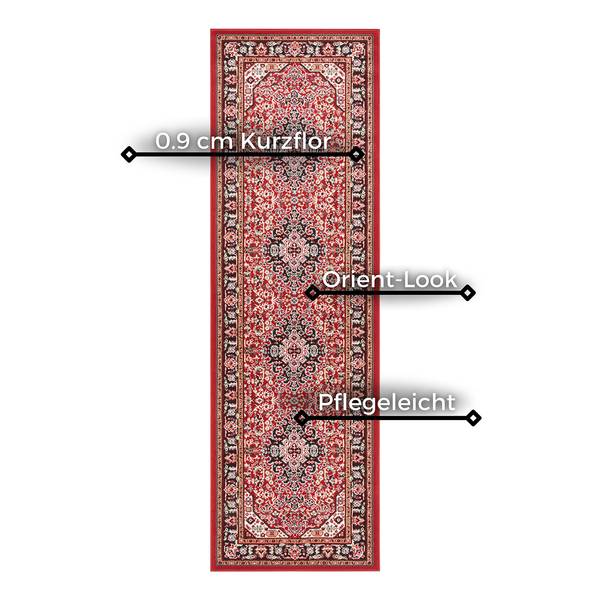 Tappeto a pelo corto Skazar Isfahan Rosso mattone - 80 x 150 cm