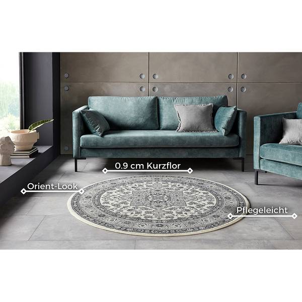 Kurzflorteppich Parun Täbriz Polypropylen - Grau - 120 x 170 cm