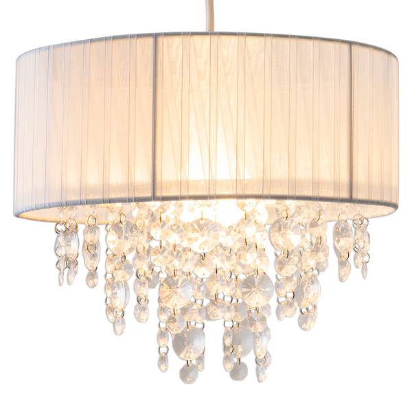 Suspension Kristallo II Tissu mélangé / polyester PVC - 1 flamme