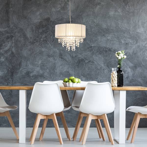 Suspension Kristallo II Tissu mélangé / polyester PVC - 1 flamme