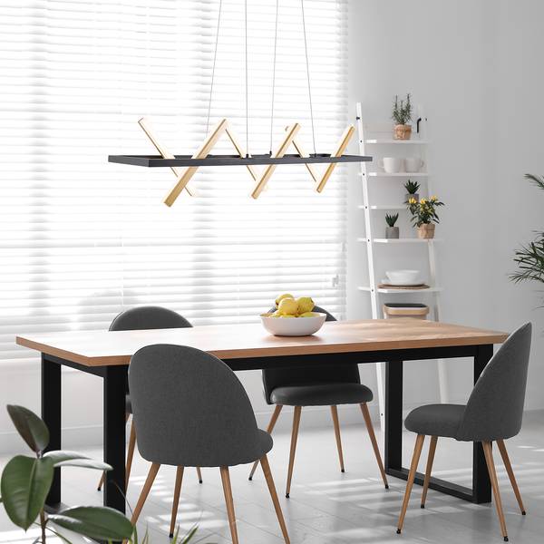 LED-Pendelleuchte Cadice Silikon / Aluminium; Eisen - 6-flammig