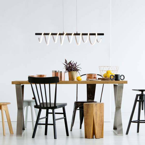 LED-Pendelleuchte Belleza Silikon / Aluminium - 1-flammig