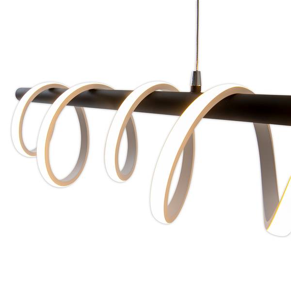 LED-Pendelleuchte Belleza Silikon / Aluminium - 1-flammig