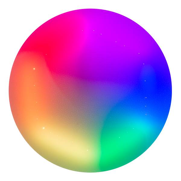 LED-Deckenleuchte Rainbow Polyethylen / Eisen - 1-flammig