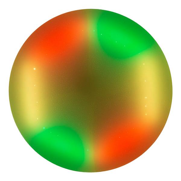 LED-Deckenleuchte Rainbow Polyethylen / Eisen - 1-flammig