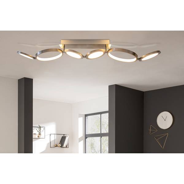 LED-plafondlamp Mornac acrylglas/aluminium - 6-lichts