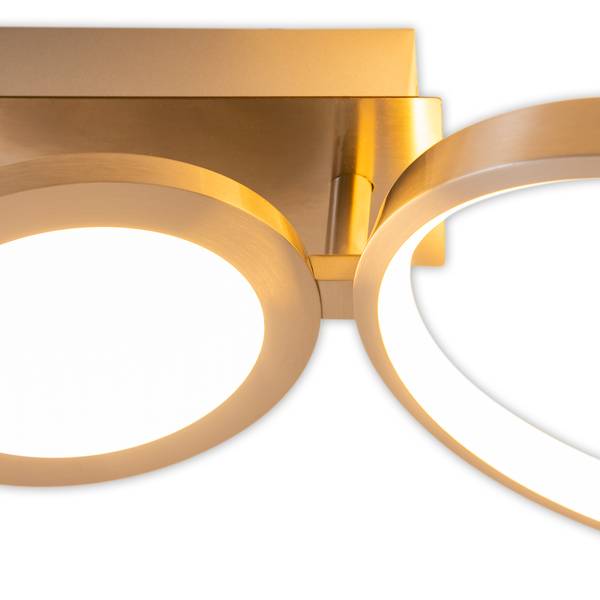 LED-plafondlamp Mornac acrylglas/aluminium - 6-lichts