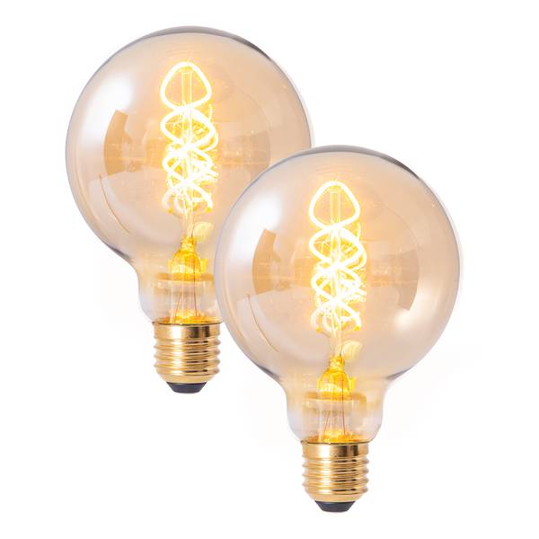 Leuchtmittel Venosc Klarglas / Eisen - 1-flammig