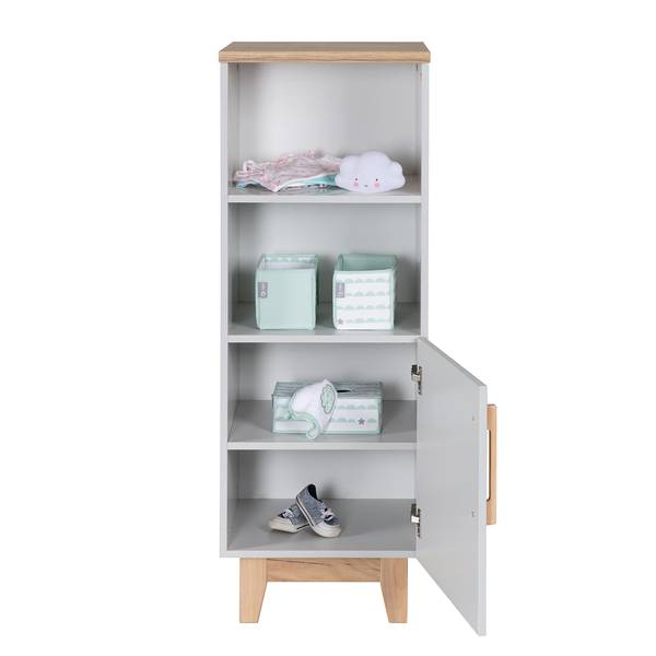 Kast Caro grijs - eikenhout - 45 x 128 x 42 cm