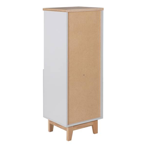 Kast Caro grijs - eikenhout - 45 x 128 x 42 cm
