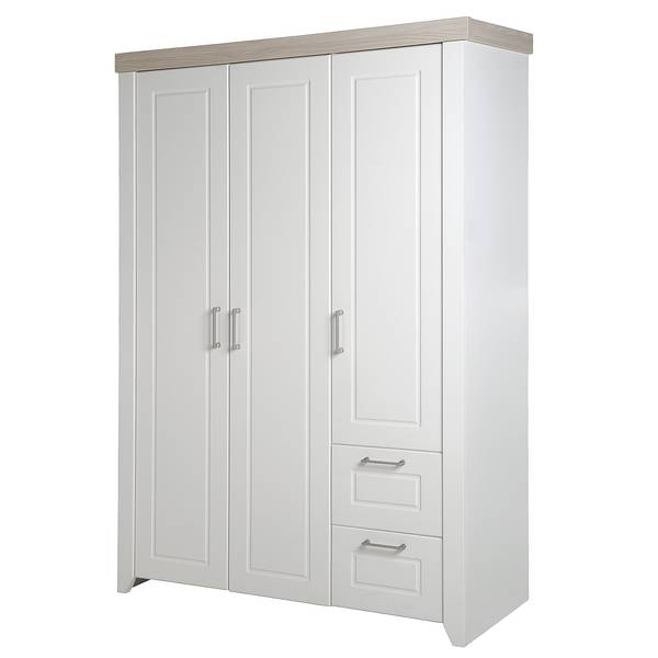 Set de chambre bébé Felicia 3 pcs Blanc - Acier inoxydable