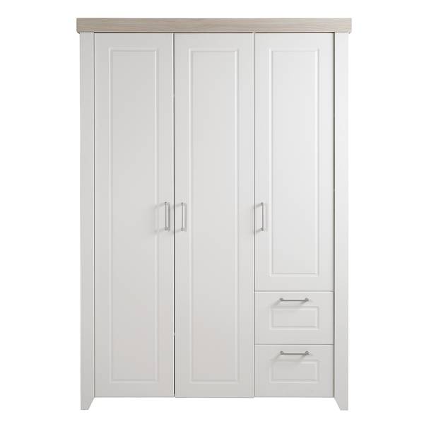 Set de chambre bébé Felicia 3 pcs Blanc - Acier inoxydable