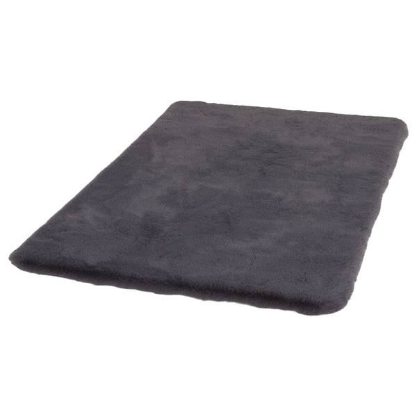 Badteppich Bali Polyester - Anthrazit - 60 x 90 cm
