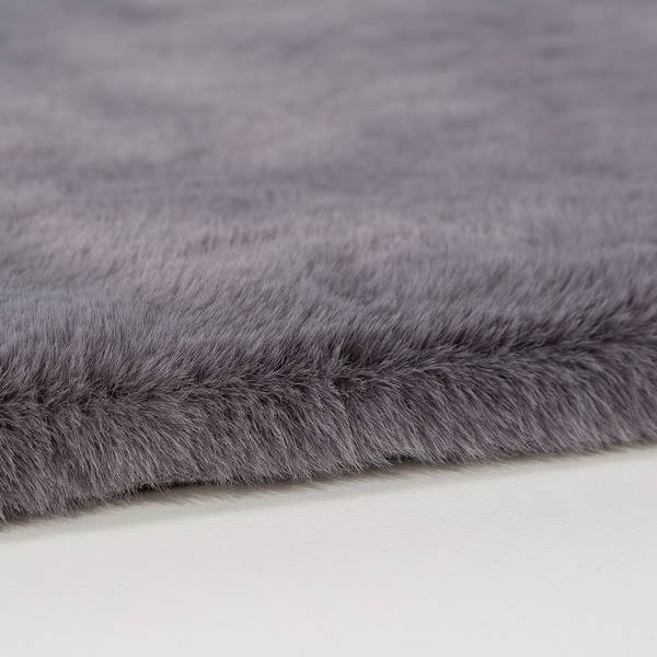 Badteppich Bali Polyester - Anthrazit - 60 x 90 cm