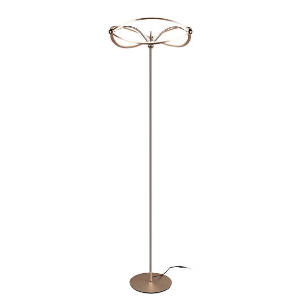 LED-vloerlamp Charivari messing