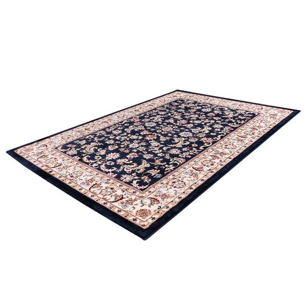 Laagpolig vloerkleed Isfahan II polyester - marineblauw - 160 x 230 cm