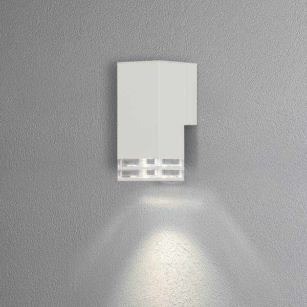 Wandleuchte Pollux VI Klarglas / Aluminium - 1-flammig