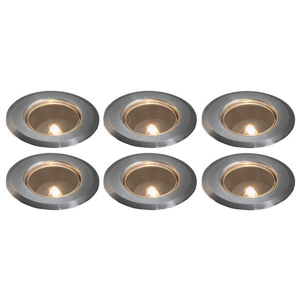 Spot encastrable Loulle III Acier inoxydable / Matière plastique - 3 ampoules