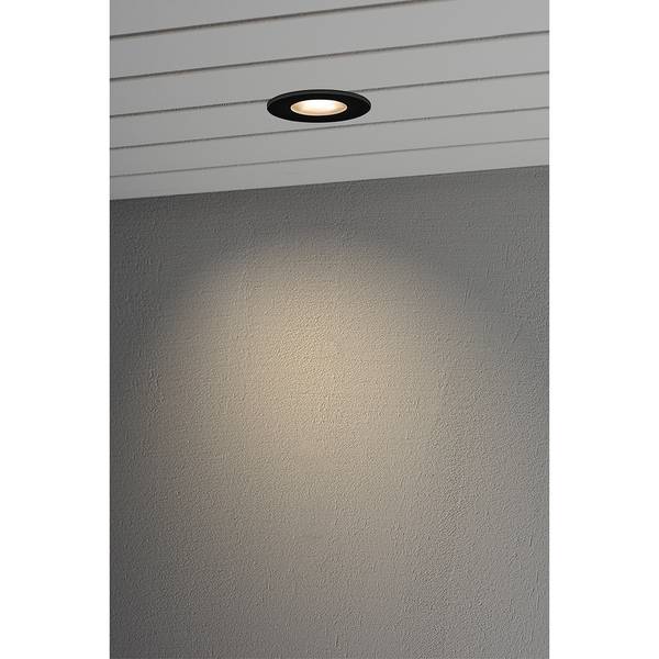 LED-Einbauleuchte Odeon Klarglas / Aluminium - 1-flammig - Schwarz