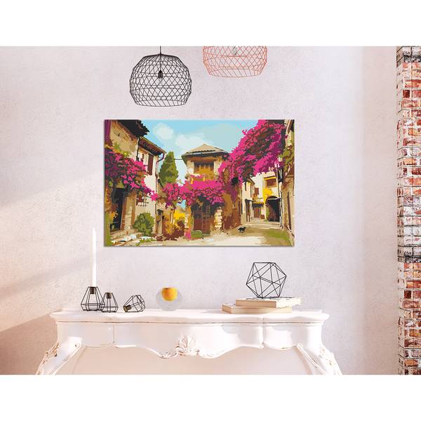 Peinture par numéro - Méditerranée Toile - Rose