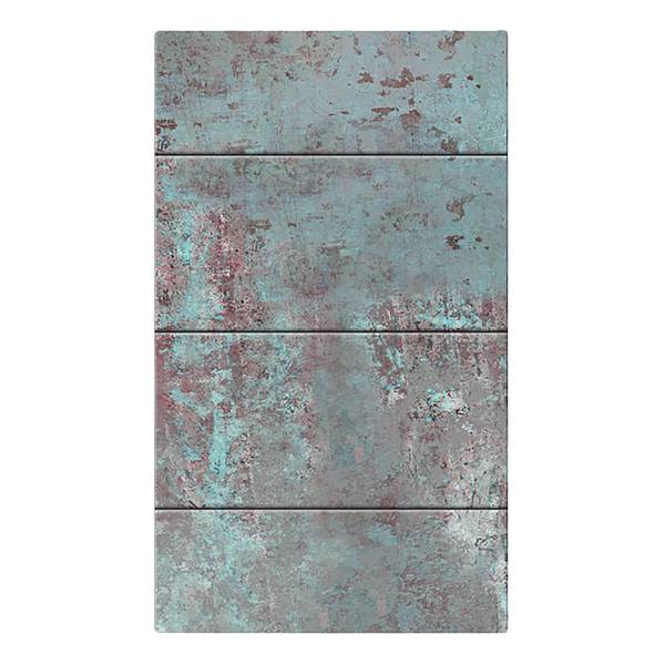 Vlies Fototapete Turquoise Concrete Premium Vlies - Grau - 50 x 1000 cm