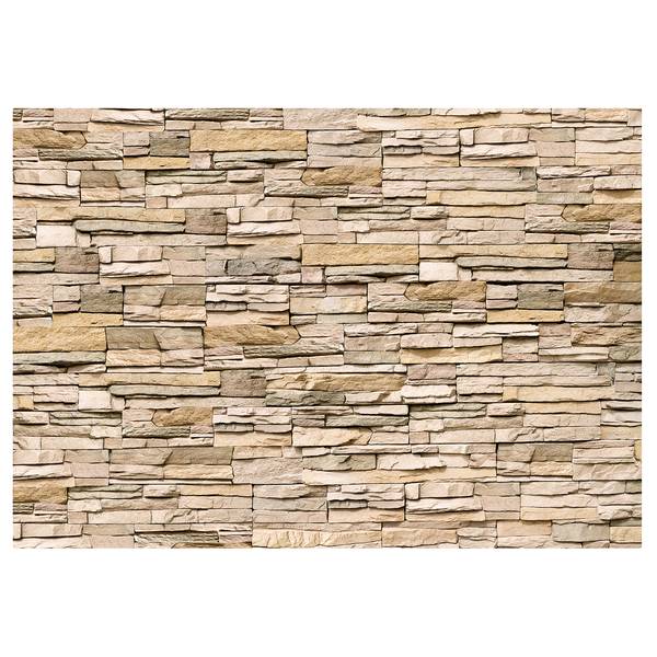 Papier peint en intissé Decorative Stone Papier peint en intissé premium - Beige - 350 x 245 cm