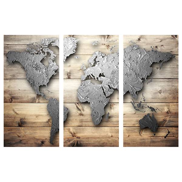 Afbeelding Doors to the World kurk - bruin - 90 x 60 cm