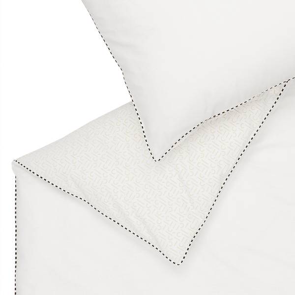 Beddengoed Scatter katoen - wit - 135 x 200 cm + kussen 80 x 80 cm