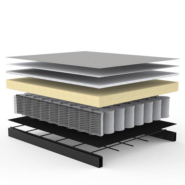 Schlafsofa Splitback Eik Webstoff - Webstoff Elegance: Burned Curry - Eiche Hell