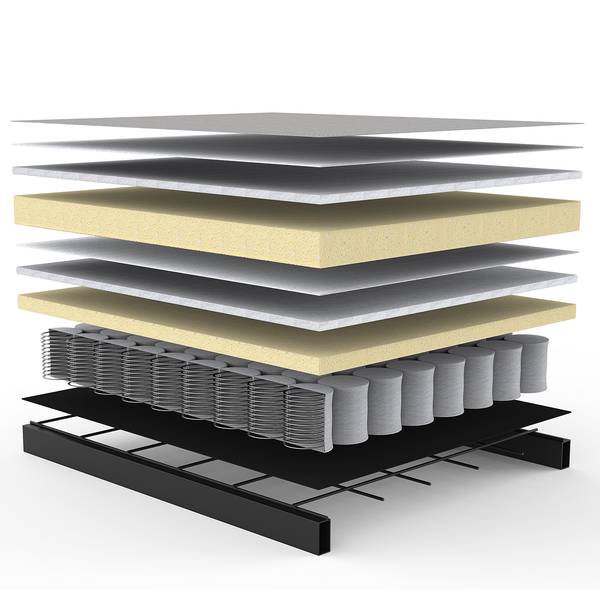 Schlafsofa Osvald Webstoff - Stoff Twist: Granite