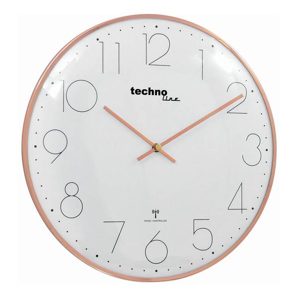 Wanduhr WT 8235 Aluminium / Glas - Kupfer