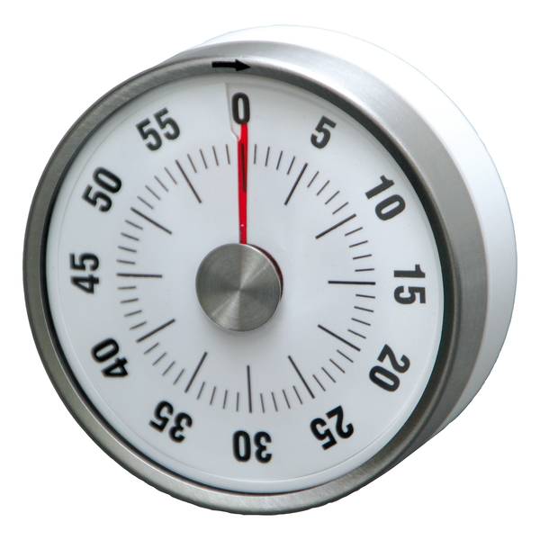 Minuteur KZW V Aluminium / Matière plastique - Argenté / Blanc