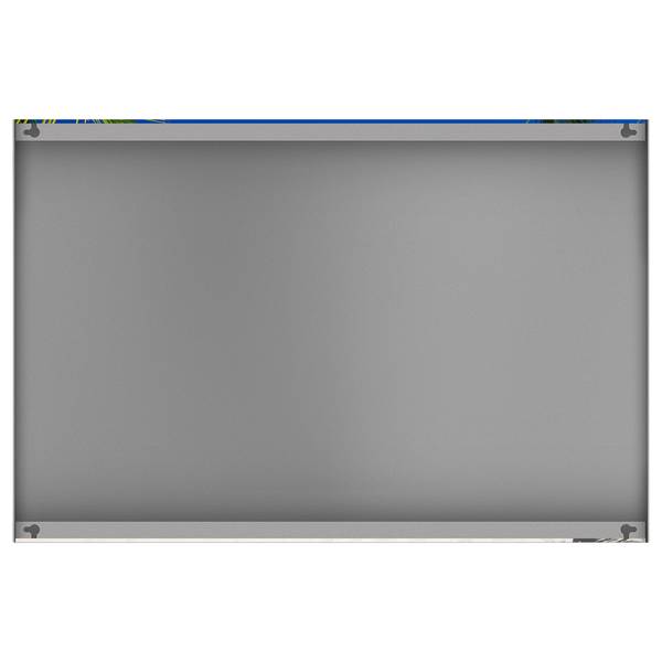 Tableau magnétique Maldives Acier / Film vinyle - Bleu - 60 x 40 cm