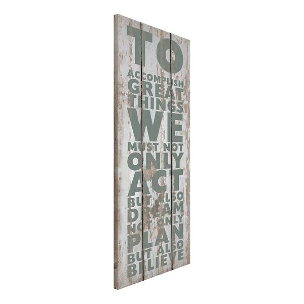 Magnettafel Great Things Stahl / Vinyl-Spezialfolie - Grau / Braun