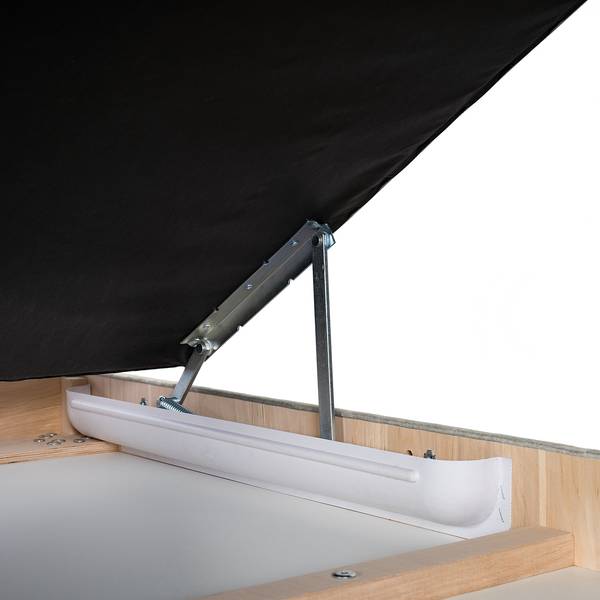 Ecksofa GAILLON mit Longchair Microfaser Cori: Hellgrau - Longchair davorstehend rechts