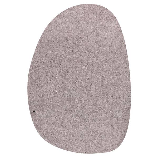 Hoogpolig vloerkleed Cozy Uni Pebble kunstvezels - beige - 135 x 200 cm