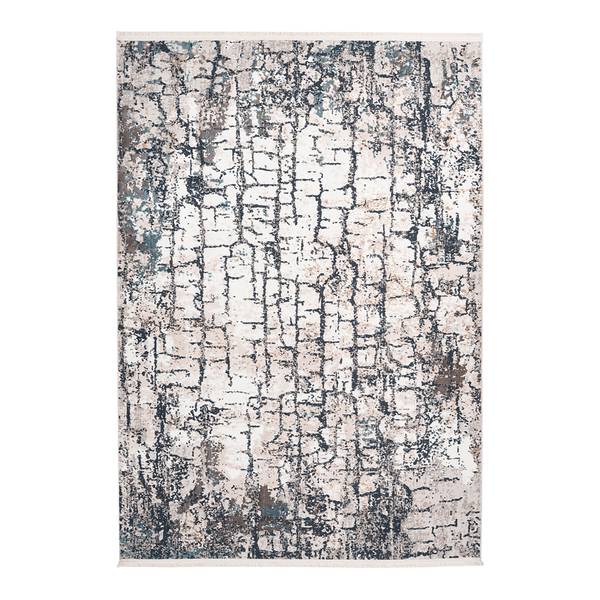 Kurzflorteppich Akropolis 125 Kunstfaser - Blau - 120 x 180 cm
