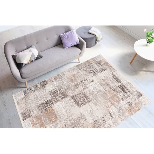 Tapis Akropolis 425 Fibres synthétiques - Argenté - 80 x 150 cm