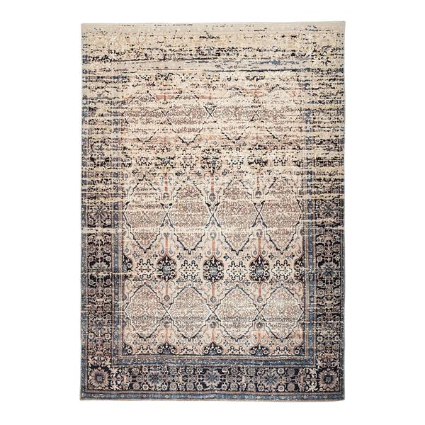 Laagpolig vloerkleed Galaxy 1400 kunstvezels - beige/blauw - 170 x 240 cm