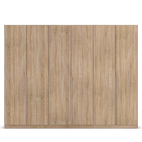 Armoire à portes battantes Alabama Imitation chêne de Sonoma - 271 x 210 cm - Premium - Aluminium - Sans portes miroir