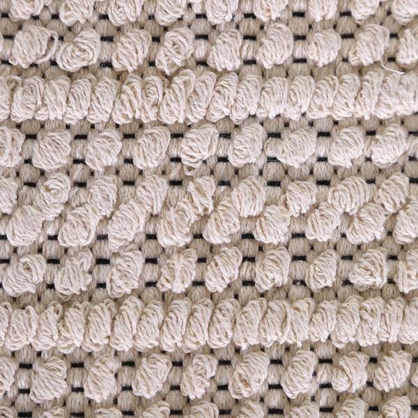Kurzflorteppich Puffy IX Baumwolle - Beige / Grau