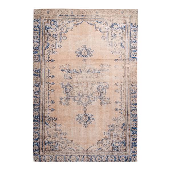 Kurzflorteppich Vintage 8406 Kunstfaser - Blau - 140 x 200 cm
