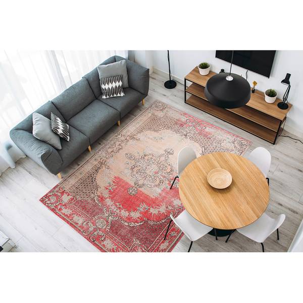 Laagpolig vloerkleed Vintage 8405 kunstvezels - rood - 200 x 290 cm