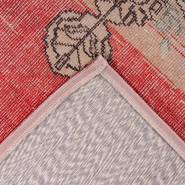 Laagpolig vloerkleed Vintage 8405 kunstvezels - rood - 200 x 290 cm