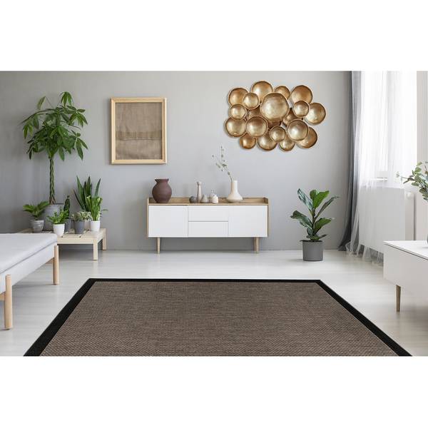 Kurzflorteppich Splash 100 Kunstfaser - Grau - 120 x 170 cm