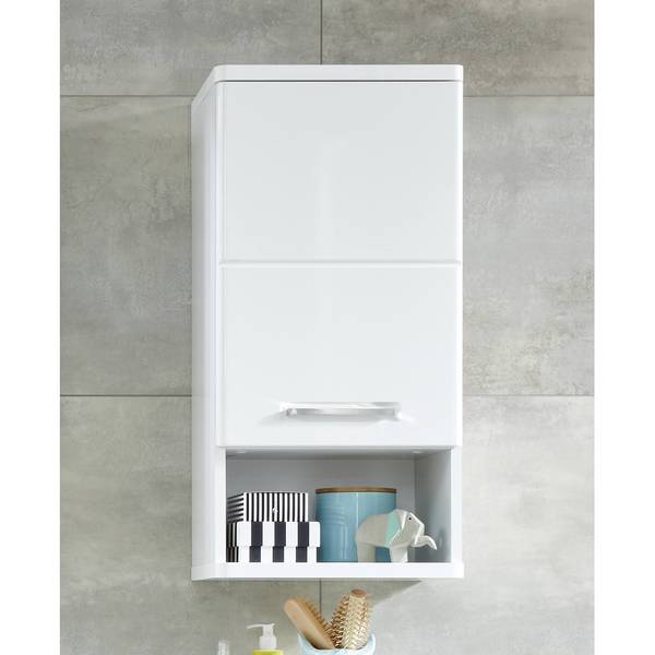 Wandkast Monte hoogglans wit