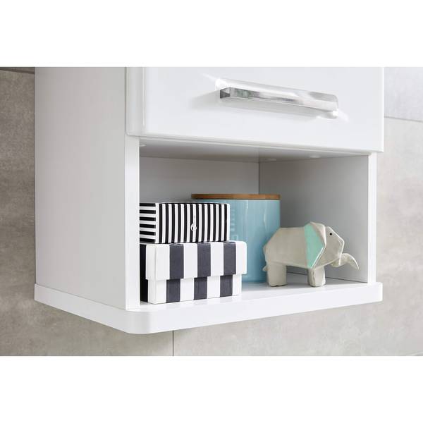 Wandkast Monte hoogglans wit