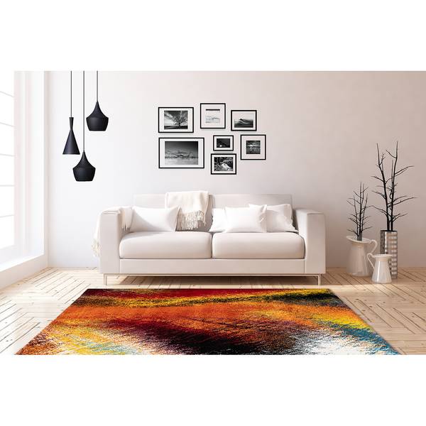 Laagpolig vloerkleed Bangkok Rainbow kunstvezels - meerdere kleuren - 160 x 230 cm
