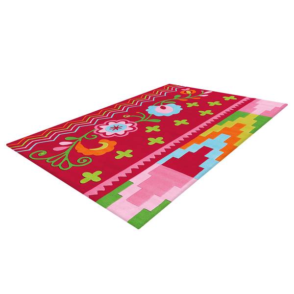 Laagpolig vloerkleed Sam Flowers II acryl - meerdere kleuren